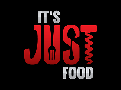 It's JUST food bold food gradient identity logo