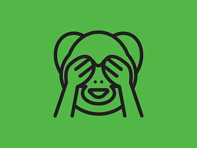 See No Evil icon icon design monkey see no evil
