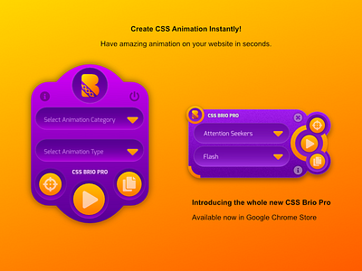 CSS Brio Pro UI/UX Design (Google Chrome Extension) affinitydesigner concept deisgn uiux