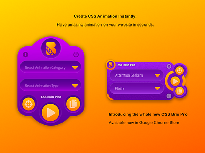 CSS Brio Pro UI/UX Design (Google Chrome Extension)