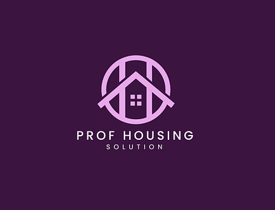 Prof Housing Logo Design branding creative design flat graphic design illustration logo logo animation logo design ui vector
