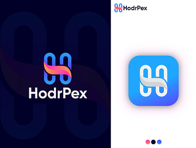 HodrPex - Letter H Logo Design 3d branding creative design flat graphic design h hlogo illustration logo logo animation logo design ui vector web website