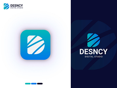 Desncy - Letter D Logo Design 3d branding creative design flat graphic design illustration logo logo animation logo design motion graphics ui vector web website