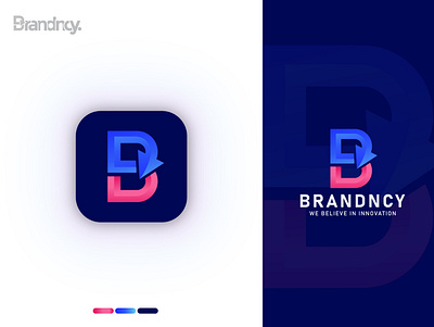 Brandncy - Letter B Logo Design 3d agencylogo animation branding creative design flat graphic design illustration logo logo animation logo design motion graphics ui vector