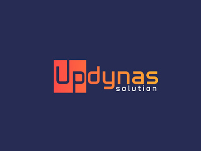 Logo Design For Updynas Solution branding creative design dribbble flat graphic icon icon a day logo logo 3d logo a day logo alphabet logo animal logo animation logo design logo logodesign logodesigner illustration brand logotype typography vector