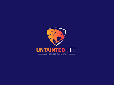 Logo Design For Untainted Life branding creative design flat graphic icon a day icon app logo logo 3d logo a day logo alphabet logo animal logo animation logo design logo logodesign logodesigner illustration brand logotype panther logo typography vector