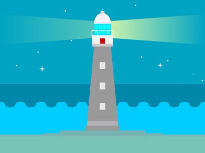 Faro_di_Vasto[Flat-Design] 2020 blu design designers drawings engineer estate faro flat gabriele graphic lighthouse mare romano sea vasto