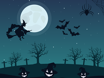 Halloween Night disegno drawings dribble gabriele graphic design halloween illustration night romano vasto