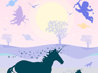 Magic designer drwaing gabriele graphic inkscape magic romano unicorn vasto