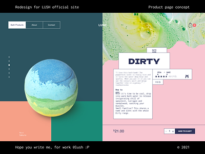 LUSH Store Concept (Product page)