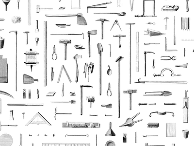 Tools diderot encyclopedia monochrome objective tools