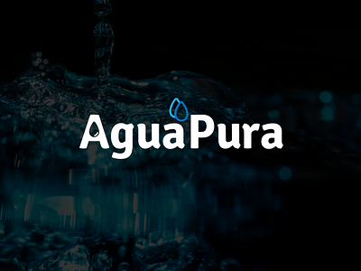 AguaPura logo design branding brandingdesign design graphic design logo logo design typography