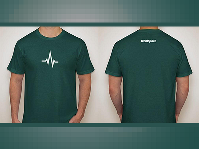 Treatspace Tshirt design ekg electrocardiogram electrocardiography graphic green heart heartbeat icon illustration pulse shirt t shirt tee tshirt