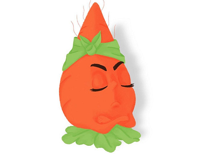 Offended carrot book illustration character character art gigital art illustration kids illustration