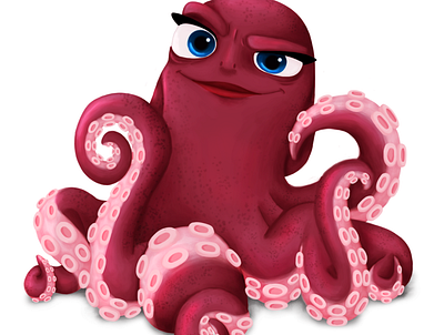 Octopus character character art character design gigital art illustration kids illustration