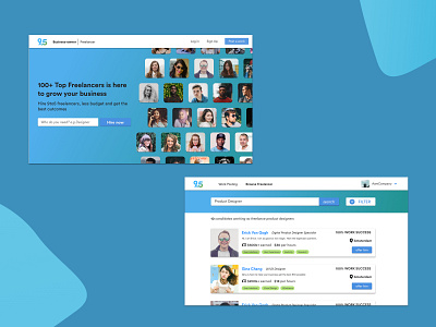 Freelancer Service Web - Design Exploration freelance ui user interface website