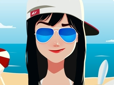 girl on a beach beach brunette girl portrait sunny