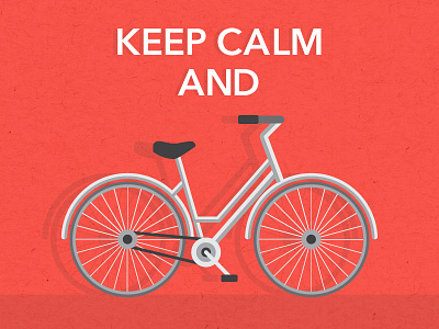 Keep Calm And Pedal On bike coral hipster keep calm pedal poster vintage wall