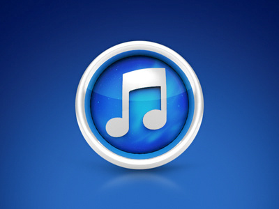iTunes App Icon OSX 3d alluminium app apple blue icon itunes metal music photoshop rendering vector