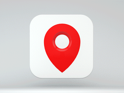 Location Icon 3d animation c4d colorful colors gif google icon illustrator motion graphic point shader