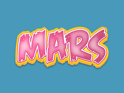 Pink Mars - Illustrator Text Effect