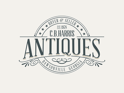Antiques Logo antiques design georgia historic illustration line logo star