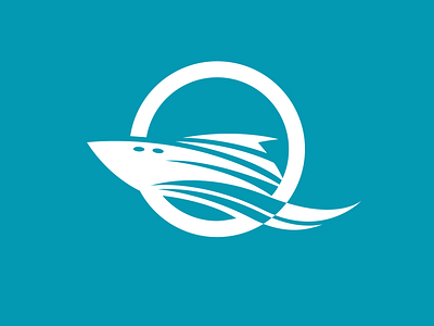 Boat Quay boat design illustration logo marina ocean q water wave