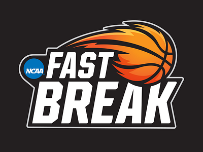 Fastbreak athletic basketball branding college design illustration logo ncaa sports