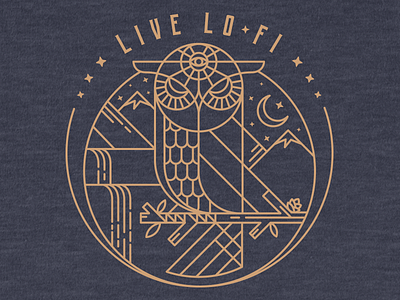 Nightwatch apparel design graphic illustration logo monoline owl tshirt tshirtdesign