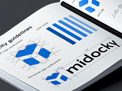 Midocky Branding branding business card design dribbble first shot flat illustration logo love midocky vector