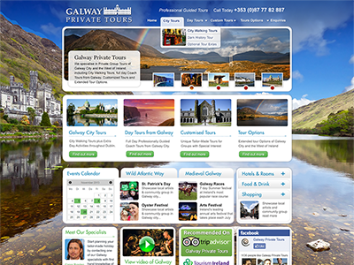 Galway Tour Company galway ireland private tour responsive tourism travel ui
