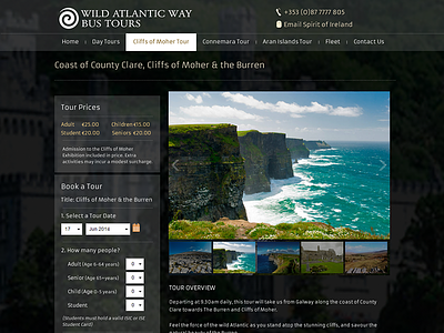 Wild Atlantic Way black cliffs of moher ireland tourism tours