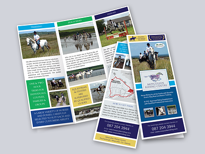 Moycullen Tiding Center brochure brochure horses print design
