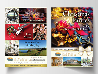 Christmas Parties flyer design