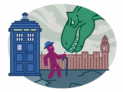 Mr Olaf and Doctor Who - Part 1 doctorwho icon illustration mrolaf tardis vector