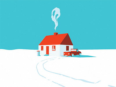 Murder in the Winter - preview 1/2 blure crime story graphic novel illustration red vector
