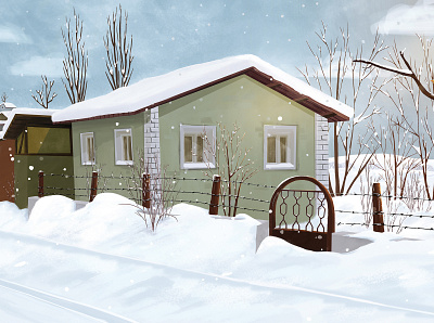 Winter is coming ❄️ art digital art digital illustration digital painting illustration illustration art snow winter art winter is coming