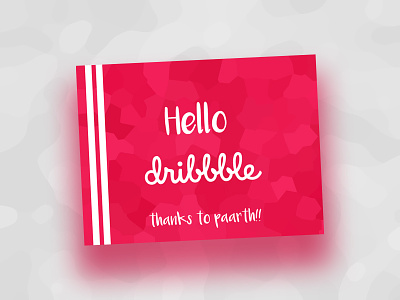 Hello! awesome creative inspiration debut debut dribbble invite