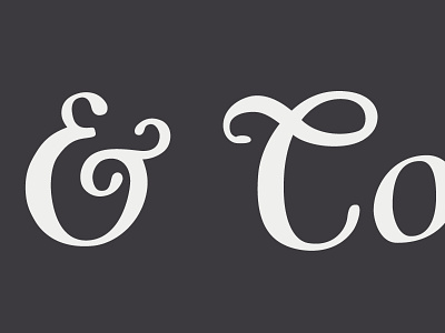 Ashford & Co. type ampersand branding custom lettering logo packaging typography