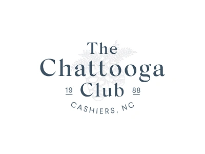 The Chattooga Club clean elegant hierarchy logo logo mark north carolina pine cone redesign typography