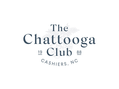 The Chattooga Club clean elegant hierarchy logo logo mark north carolina pine cone redesign typography
