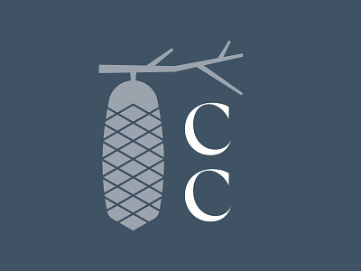 The Chattooga Club Logo Mark clean elegant hierarchy logo logo mark north carolina pine cone redesign typography