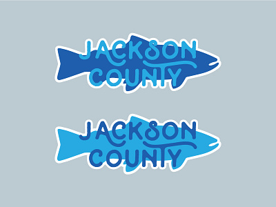 Trout Sticker adventure county fish jackson county north carolina outdoor sticker trout