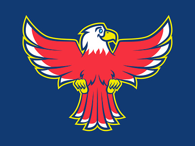 Eagle Mascot bird branding cartoon character eagle eagle logo elementary elementary school mascot sports logo sticker
