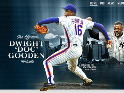 Dwight Gooden's Website baseball sports web