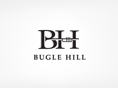 Bugle Hill Logo farm horse logo