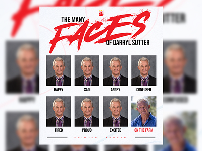 The Many Faces of Darryl Sutter darryl sutter hockey ice hockey nhl sport sports sutter