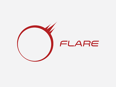 Flare Logo Design eclipse logo red solar sun