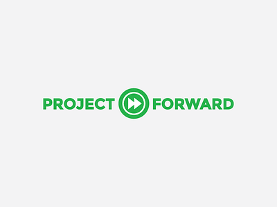 Project Forward Logo Design green pay it forward project forward simple
