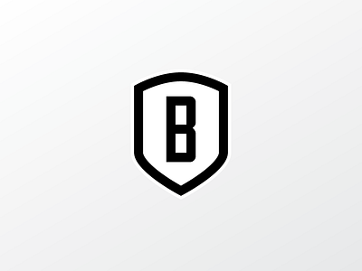 Rebranding Braeson b black brandmark logo shield simple white